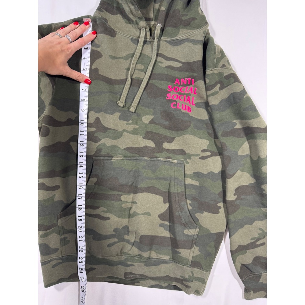 Anti Social Social Club ASSC Hoodie Camo Pink XS Oversized Streetwear Unisex - Picture 6 of 10